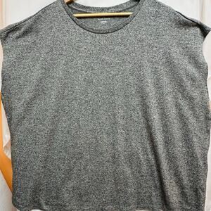 Eileen Fisher Women’s boxy Crewneck sleeveless heather gray top Size 3XL